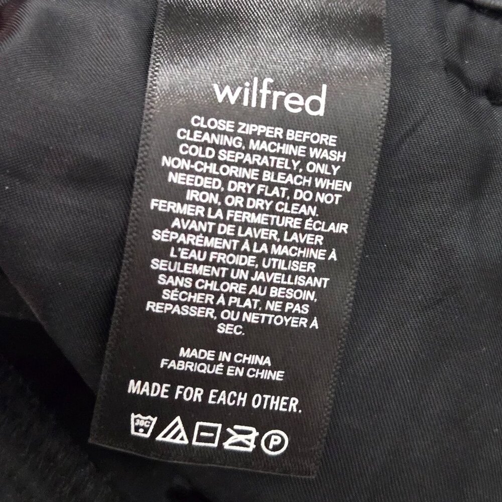 Aritzia Wilfred Free The Melina Leg Straight Vegan Leather Pants Black - Picture 9 of 10